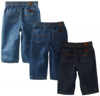 7 For All Mankind Unisex-Baby Newborn Baby's 1st Year Jeans, 3 Pack , Assorted Sizes