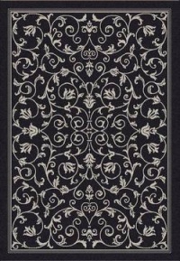 Safavieh Courtyard Collection CY2098-3908 Black and Sand Indoor/Outdoor Area Rug, 2-Feet 7-Inch by 5-Feet