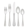 Gorham Ribbon Edge Frosted II 65-Piece Stainless Flatware Set