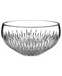 Waterford crystal is made even more radiant with the complex cuts of Monique Lhuillier's Arianne bowl. A minimalist shape adds to its timeless look and luxurious feel.