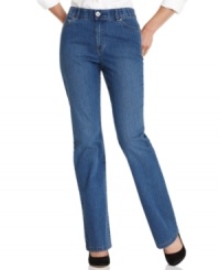 These petite jeans from Charter Club were made for everyday style, thanks to a straight leg and medium wash. The comfy waistband makes them so easy to wear, too!