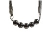 Alfani Jewelry 2 Tone Silver & Hematite Collar Necklace