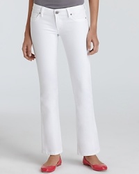 DL1961 Jeans - Cindy Petite Slim Bootcut Jeans in Milk