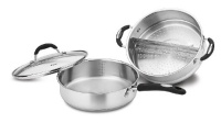 Weight Watchers WWS3-3524 3-Piece Stainless Steaming/Sauté Set