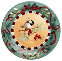 Lenox Winter Greetings Everyday Chickadee Dinner Plate