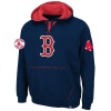 MLB Boston Red Sox True Leader Hooded Fleece Jacket, Navy/Red