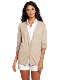 Fred Perry Women's V-Neck Cardigan, Oyster, 8US/12UK