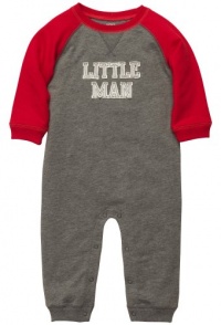 Carter's Baby Boys Knit Jumpsuit - Heather/Little Man