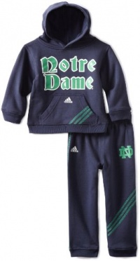 NCAA Notre Dame Fighting Irish Toddler Hooded Fleece and  Pant Set (Blue, 4T)