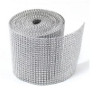 Dress My Cupcake Silver Diamond Rhinestone Ribbon Wrap BULK 30 feet - Wedding Decorations, Party Supplies