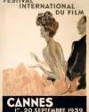 1939 Cannes Film Festival by Artist Jean Gabriel Domergue 18x24 Planked Wood Sign Wall Decor Art