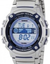 Casio Men's WS210HD-1AVCF Tough Solar Powered Tide and Moon Stainless Steel Watch