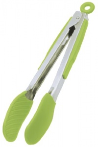 Progressive International 9 Inch Silicone Gripper Tongs,(green)