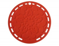 Le Creuset Silicone 8 Round French Trivet, Cherry