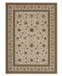 A crisp, modern rendering of traditional Turkish rug designs, the Samira area rug from Loloi boasts rich tones of ivory and blue that offer a regal air to any space. Crafted in Turkey of ultra-durable and easy-to-clean polypropylene.