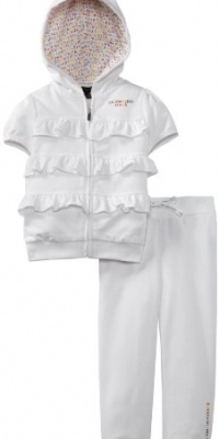 Calvin Klein Baby-Girl's Infant Hooded Pant Set