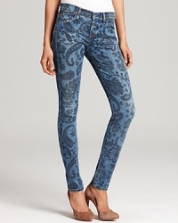 A bold paisley print lends whimsy to these Citizens of Humanity skinny jeans.