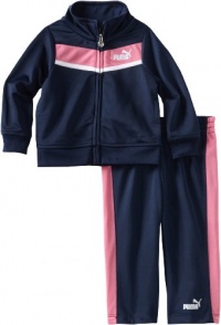 Puma - Kids Baby-Girls Infant Tricot Track Jacket And Pant Set, Blue, 24