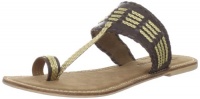 CL by Chinese Laundry Women's Crystal Ball Thong Sandal,Brown/Gold,6.5 M US