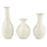 Lenox Great Giftables Carved Posy Vases, Set of 3