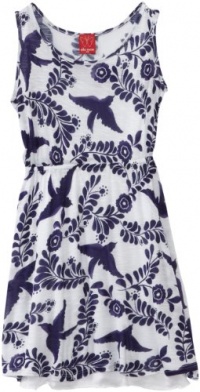 Ella Moss Girl Girls 7-16 Pajaro Print Cami Dress, Nightfall, 10