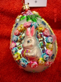 Radko Sugar Bunny Sweets, Easter or Spring Ornament