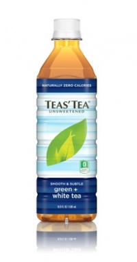 Teas' Tea Green White Unsweetened Tea, 16.9-Ounce Bottles (Pack of 12)