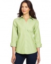 Foxcroft Women's 3/4 Sleeve Fitted Blouse