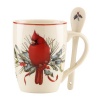 Lenox Winter Greetings Cocoa Mugs with Spoons, Set of 2