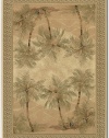 Couristan Everest Palm Tree/Desert Sand 2803/6387 Area Rug, 3'11 x 5'3