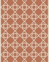 Safavieh CY6032-241 Courtyard Collection Indoor/Outdoor Area Rug, 2-Feet by 3-Feet 7-Inch, Terracotta and Beige