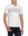 Calvin Klein Sportswear Men's Short Sleeve 3 Button Jersey Stripe Polo