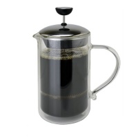 Primula Double Wall Classic Coffee Press, Glass/Chrome