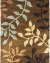 Safavieh Soho Collection SOH833A Handmade Brown New Zealand Wool Area Rug, 2-Feet by 3-Feet