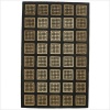 Soho Domino SO93A Black / Coffee Contemporary Rug Size: 5' x 8' Rectangle