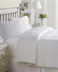 Charter Club Bedding, Level 3 Damask Dot 88 x 96 Full/Queen Down Comforter White