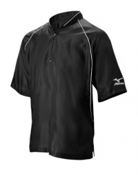 Mizuno Men's Premier G3 Short Sleeve Batting Jersey (Black, Small)