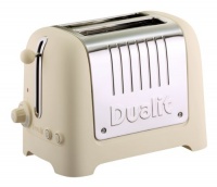 Dualit 26102 Lite Soft-Touch 2-Slice Toaster, Cream