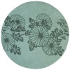 Structure Fauna Mint Rug Rug Size: Round 6'