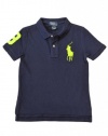 Ralph Lauren Toddler Boy's Big Pony Polo, Navy, 3/3T