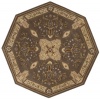 Area Rug 6x6 Octagon Transitional Mushroom Color - Nourison Versailles Palace Collection