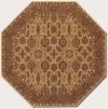 Couristan 8132/2607 Royal Kashimar All Over Vase/Hazelnut 6-Feet 6-Inch Square Rug