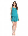 BCBGeneration Women's Double Layer Dress, Deep Teal, X-Small