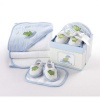 babyaspen 4-Piece Bathtime Gift Set, 0-6 months, Finley the Frog