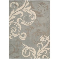 Nourison Contour Rug, Silver, 5' x 7' 6