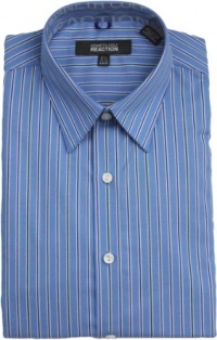 Kenneth Cole Reaction Slim-Fit Striped Dress Shirt