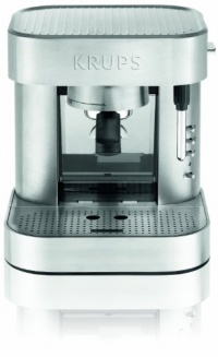 KRUPS XP602050 Automatic Pump Espresso Machine with Thermoblock system, Stainless Steam and Die Cast