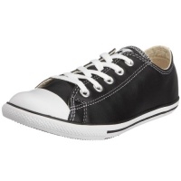 Converse Chuck Taylor All Star Lo Top Slim Black Leather men's 4/ women's 6