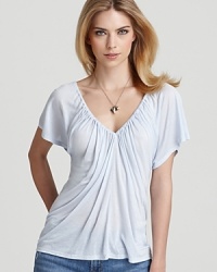 Soft Joie Top - Daisy Elastic V Neck