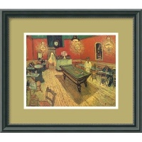 The Night Cafe, 1888 Framed Art Print by Vincent Van Gogh, Image size: 9.75 x 7.75